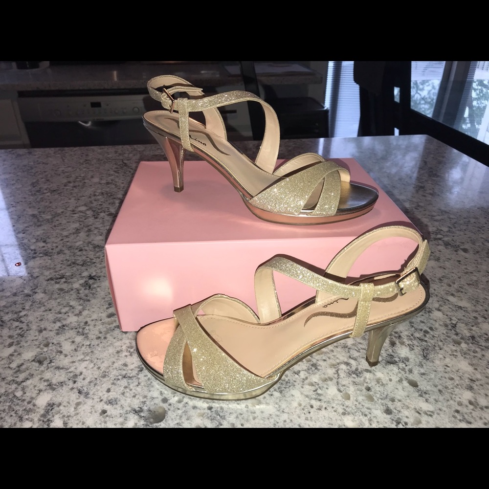 gold heels